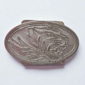 Mizzou Football Bergamot 2" Hitch Cover Missouri Tigers University Silver Metal